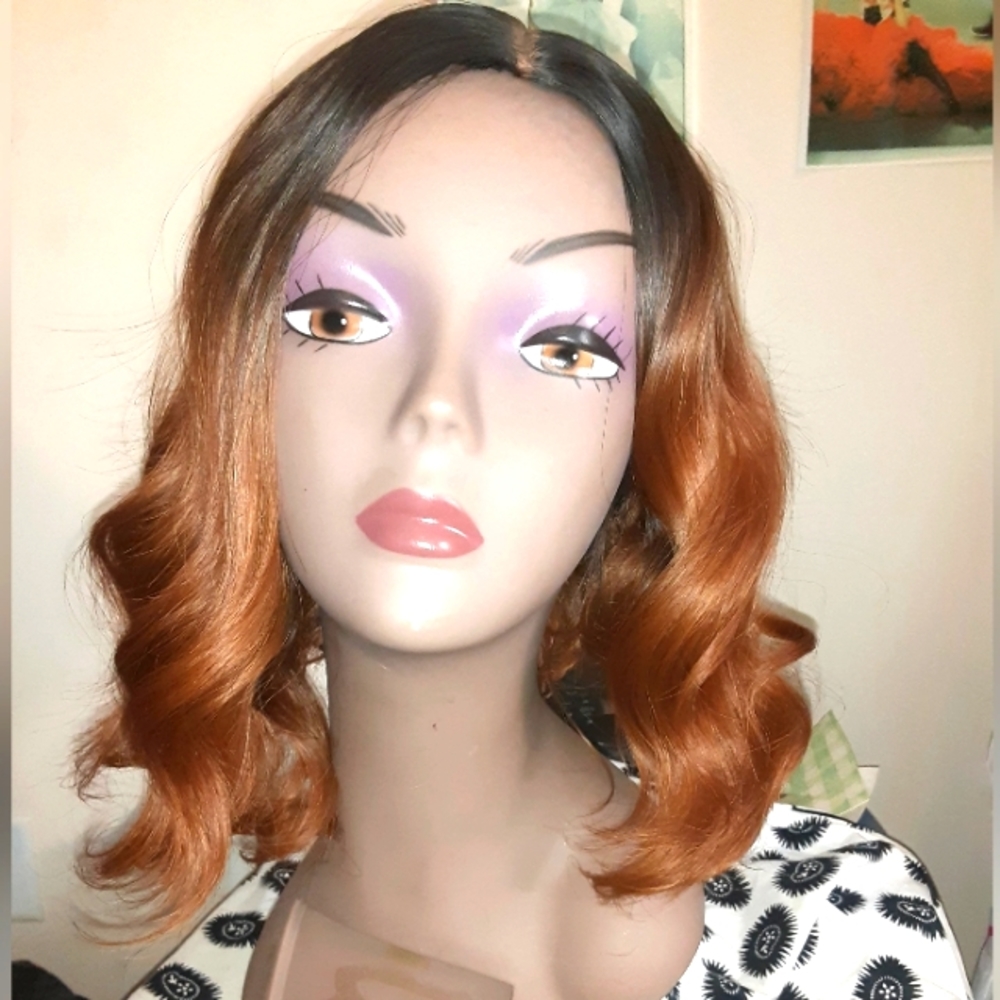 Synthetic fiber wig